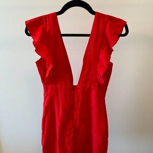 Revolve Superdown Mini Red Dress - XS